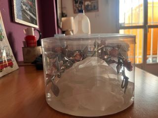 Diadema floral plata y rosa