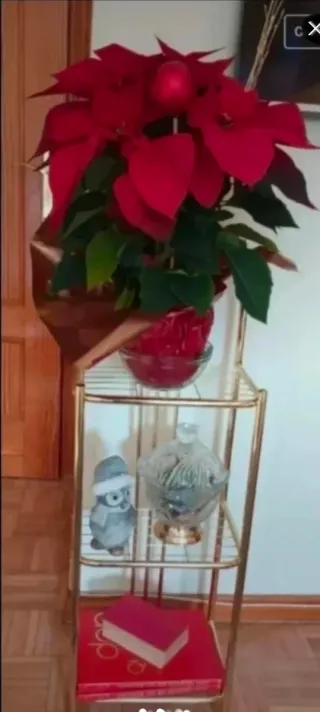 Estantería metal dorada 3 baldas