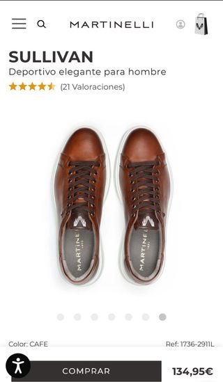 Zapatos Martinelli Sullivan Café Talla 45