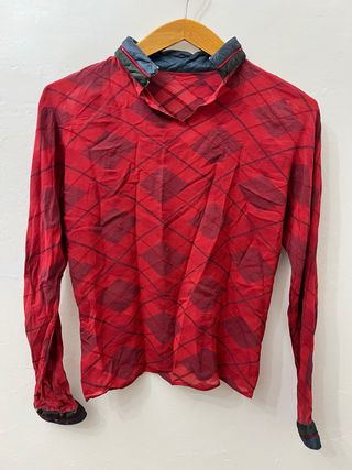 Camicia Gianni Versace Vintage Rossa Made In Italy