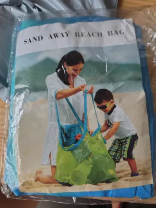 Bolsa de playa de malla