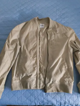 Chaqueta Bomber Zara Beige
