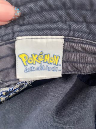 Sombrero bucket Pokémon original gris para colecci