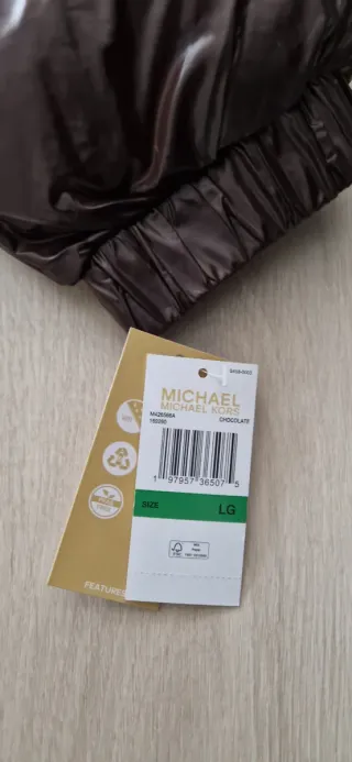 Plumífero Michael Kors T.L Marrón Nuevo