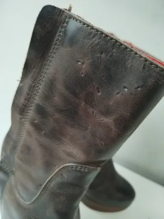 Botas DESTROY de piel marrón