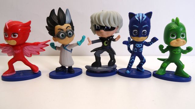 Pack 5 figuras PJ Masks como nuevo +3 años