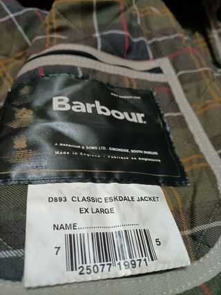 Chaqueta Barbour Beige XL