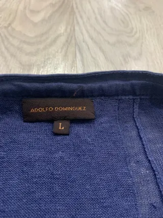 Adolfo Dominguez Chaqueta Azul Talla L