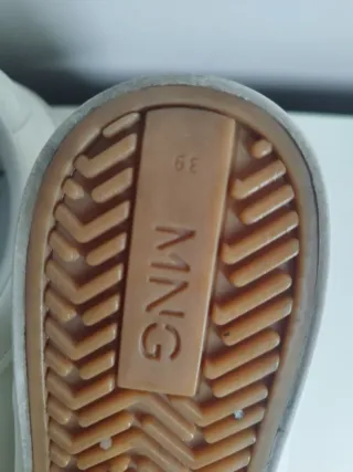 Zapatillas Mango Talla 39 Blancas