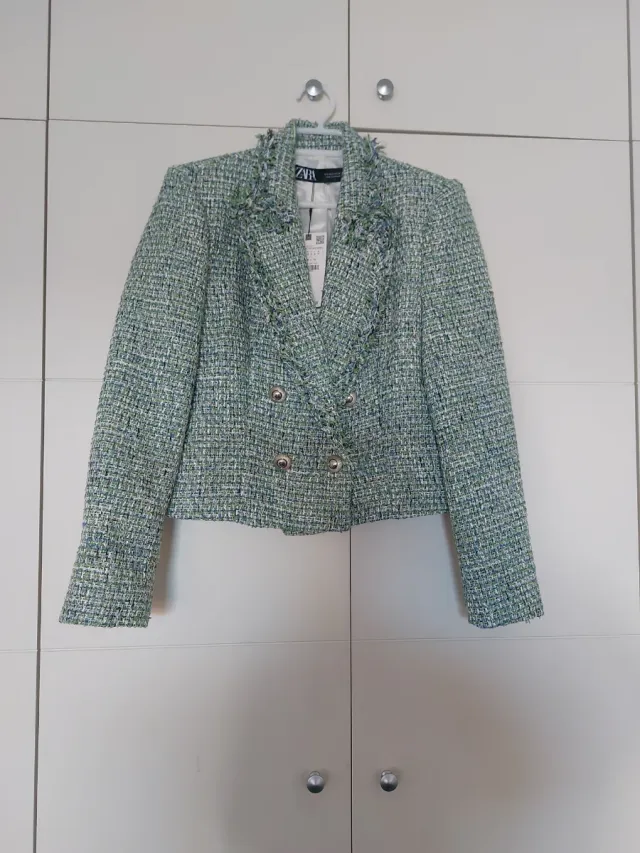 Chaqueta Zara Tweed Talla S
