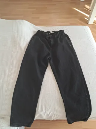 Pantalón vaquero negro mujer