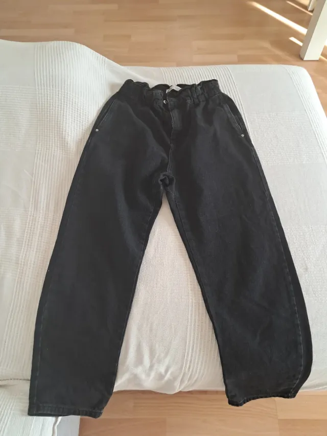 Pantalón vaquero negro mujer