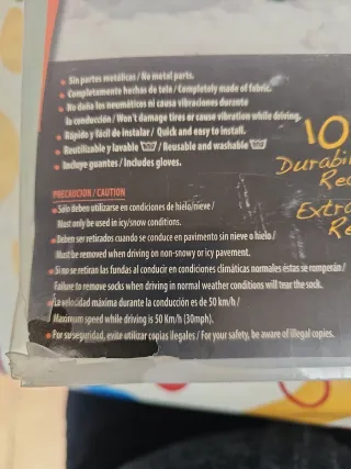 Cadenas de nieve de tela