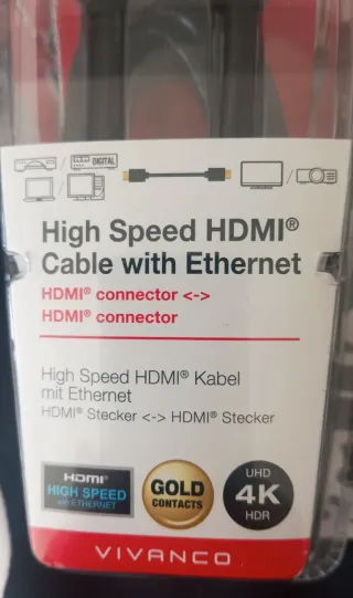 Cable HDMI VIVANCO 2m Alta Velocidad