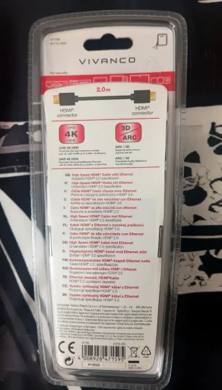 Cable HDMI VIVANCO 2m Alta Velocidad