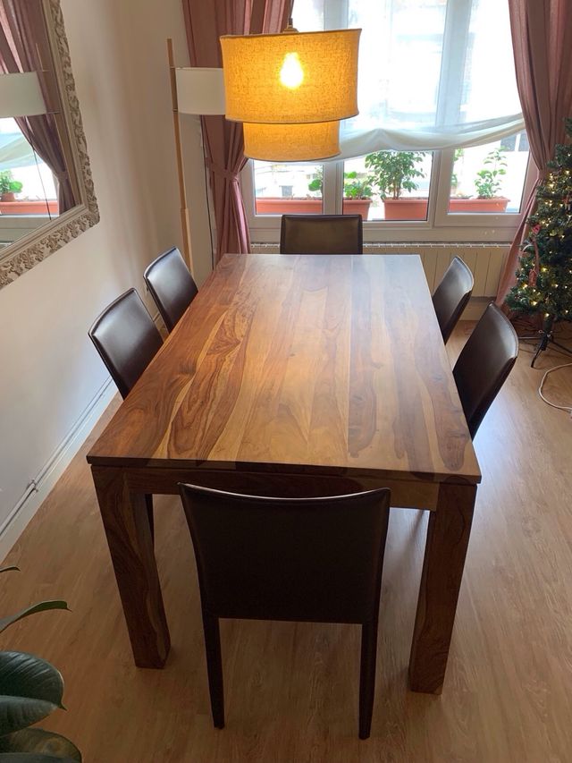 Mesa comedor madera maciza