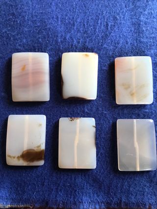 6 Piedras Naturales Rectangulares agatha