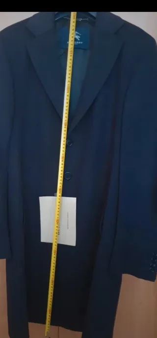 Abrigo Burberry Talla 50 Azul marino Sin Estrenar.