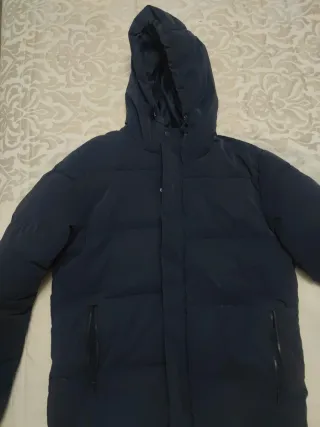 Plumífero Zara Hombre Azul Marino