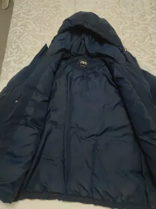 Plumífero Zara Hombre Azul Marino