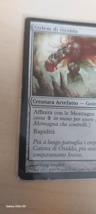 Carte Magic Golem di Oxidda e Ippogrifo Tagliente