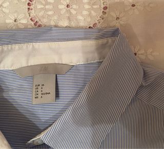 Camisa H&M rayas azules mujer