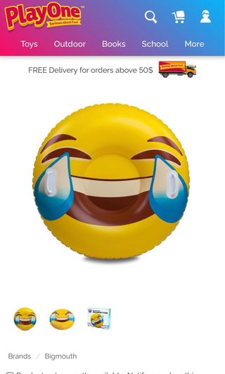 Trineo de Nieve Emoji Tears of Joy