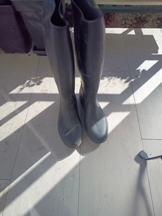 Botas de goma para montar. Fouganza