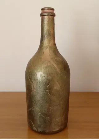 Bottiglia decorata artigianale