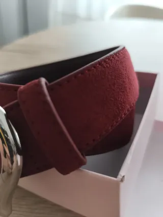 Cinturón mujer granate, sin estrenar