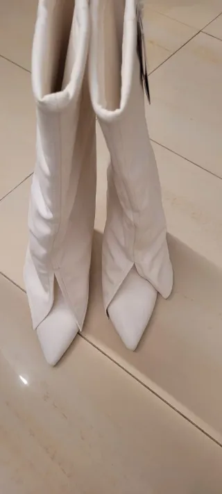 Botas Bershka blancas talla 37 nuevas