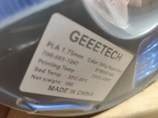 Filamento PLA GEEETECH Azul Real 1.75mm 1kg