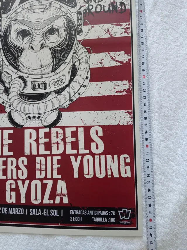Póster The Rebels Smokers Die Young Gyoza
