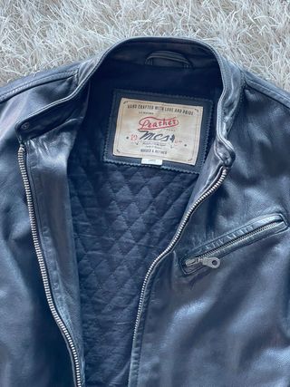 Giacca MCA Leather Goods vera pelle nera L