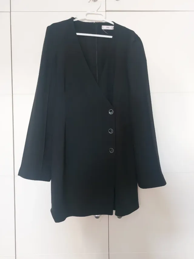 Vestido Mango Negro Talla M