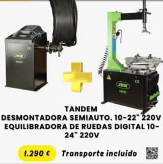 Desmontadora y Equilibradora JBM Tándem