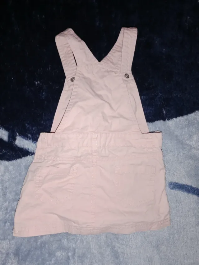 Vestido peto rosa niña