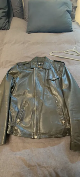 Cazadora Piel Pepe Jeans Andy Warhol Negra