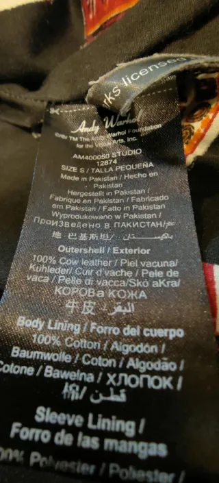 Cazadora Piel Pepe Jeans Andy Warhol Negra