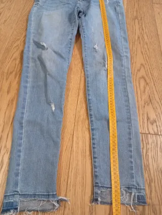 Vaqueros mujer desgastados super pitillo tobillero