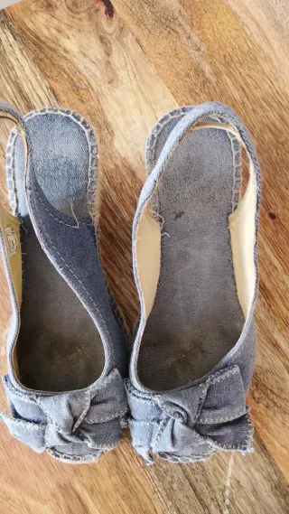 Sandalias vaqueras de cuña