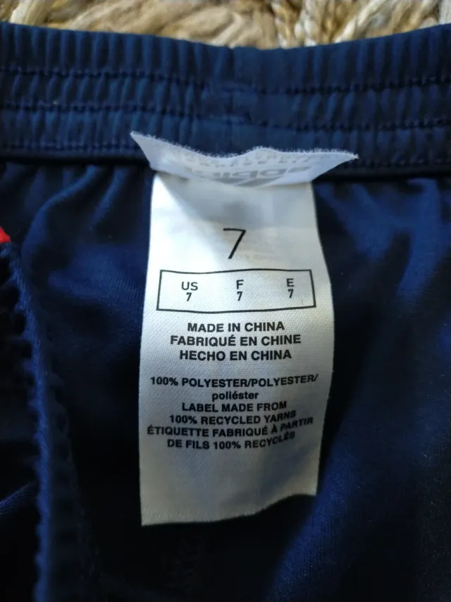 Pantalón corto niño Adidas azul y rojo