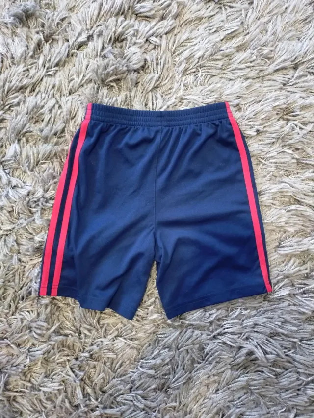 Pantalón corto niño Adidas azul y rojo