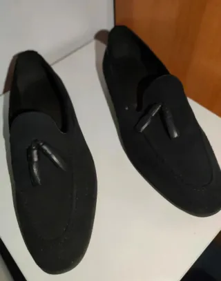 Mocasines Zara Negros con Tassel