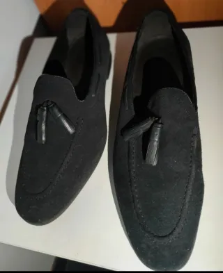 Mocasines Zara Negros con Tassel