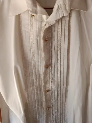 Camisa fallero adulto blanca