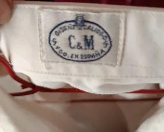 Camisa fallero adulto blanca