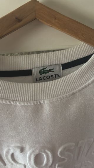 Sudadera Lacoste Blanca