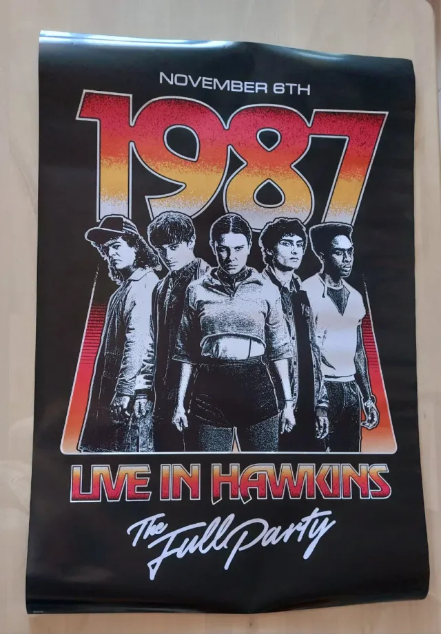 Póster Stranger Things 1987