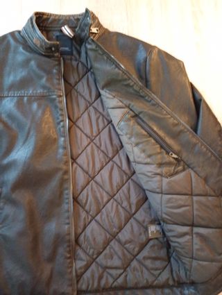 Giubbotto ecopelle nero taglia L